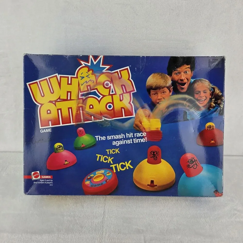 Vintage 1986 Whack Attack Game Complete Mattel Mechanical Action Game Fast Ship